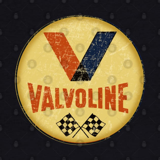 Valvoline Oil - Round by Midcenturydave